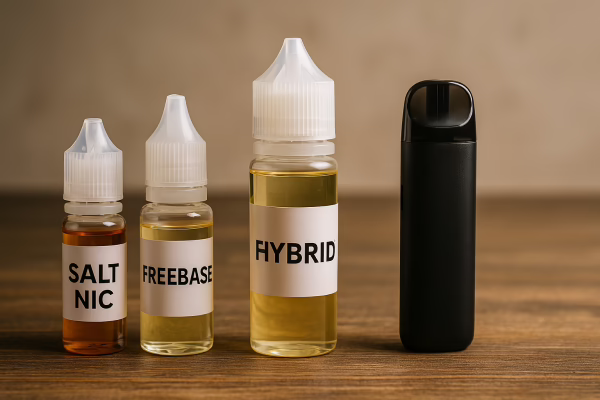 Perbandingan tiga jenis liquid vape: salt nic, freebase, dan hybrid
